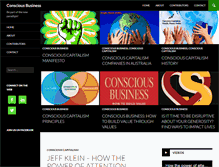 Tablet Screenshot of consciousbusinessconnections.com